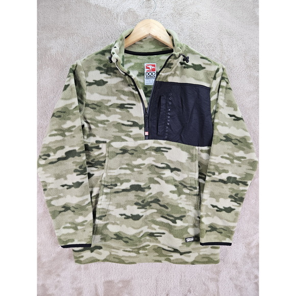 Doo Australia Other - Doo Australia Camo Fleece Pullover Sweatshirt Half-zip Men's Size 16